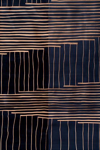 Abstracte Zee van Lijnen