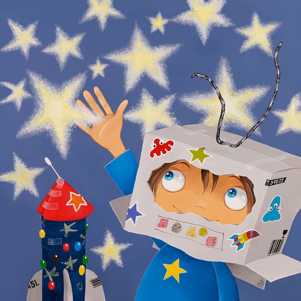 Astronaut touches the stars! by Rita Vjodorowa