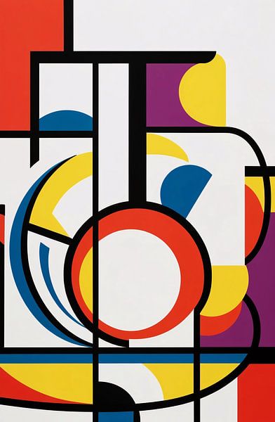 Colourful abstract geometric design by Imperial Art House