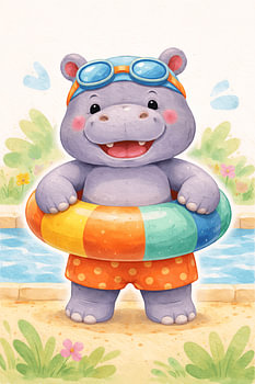 Maillot de bain « Hippopotame » de Blije