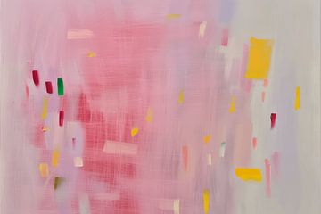 Modern abstract in neon pink by Studio Allee