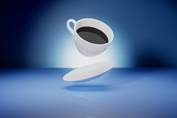 Vliegende schotel, en kop koffie van Roel Timmermans