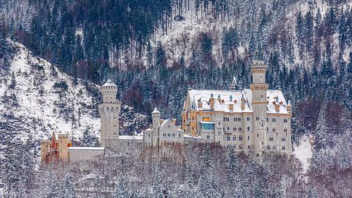 Kasteel Neuschwanstein, Allgäu, Beieren, Duitsland