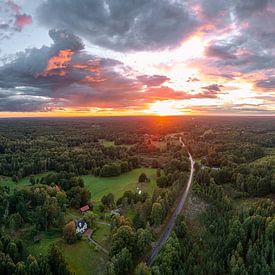 Zonsondergang in Zweden van André Ninnemann