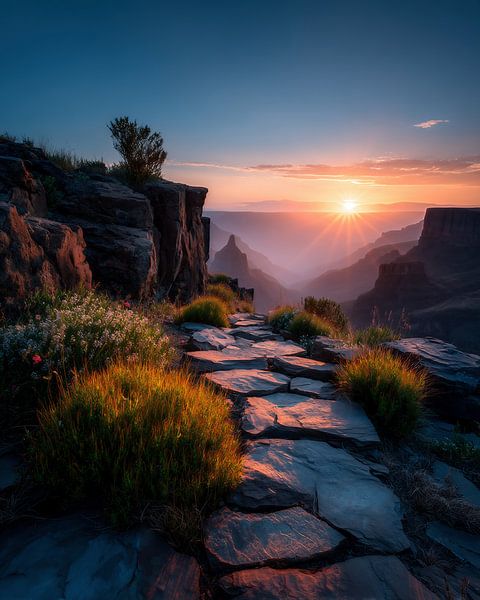 Horizont in Flammen von fernlichtsicht