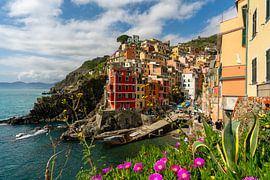 Riomaggiore par un après-midi ensoleillé sur Rene Siebring