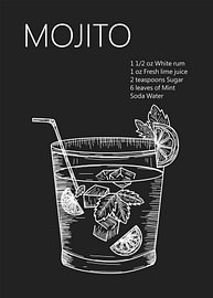 mojito-schets van Ratna Mutia Dewi