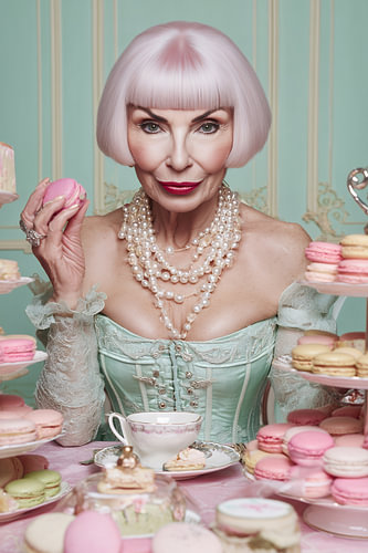Die Macaron-Königin mit Rokoko-Fashion von Skyfall Iconics