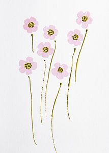 Fleurs élégance rose clair