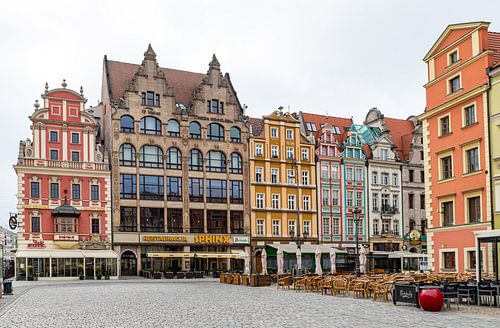 De beaux bâtiments sur la place Rynek à Wrocław, en Pologne 6/8