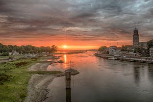 Sunset Deventer The Netherlands sur Geertjan Kuper