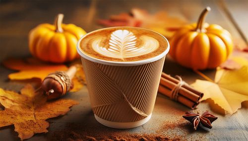 Cappuccino met kaneel voor de herfst