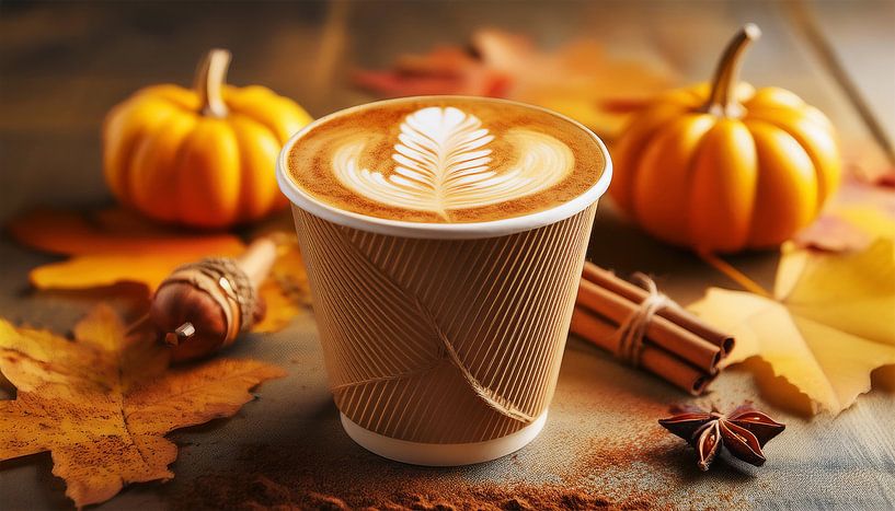 Cappuccino mit Zimt für den Herbst von Mustafa Kurnaz