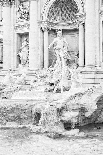De Trevi Fontein in Rome - Zwart-Wit Reisfotografie in Italië