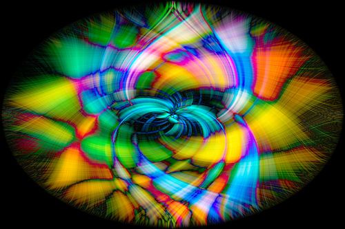 Abstracte foto met werveleffect digitaal vervreemd