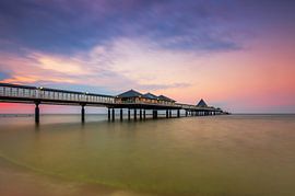 Seebrücke Heringsdorf im Sonnenuntergang von Frank Herrmann