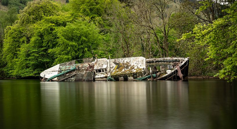 The Wreck of Invergarry Castle by Patrick Schwarzbach