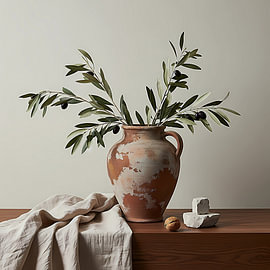Earthen Olive Vessel