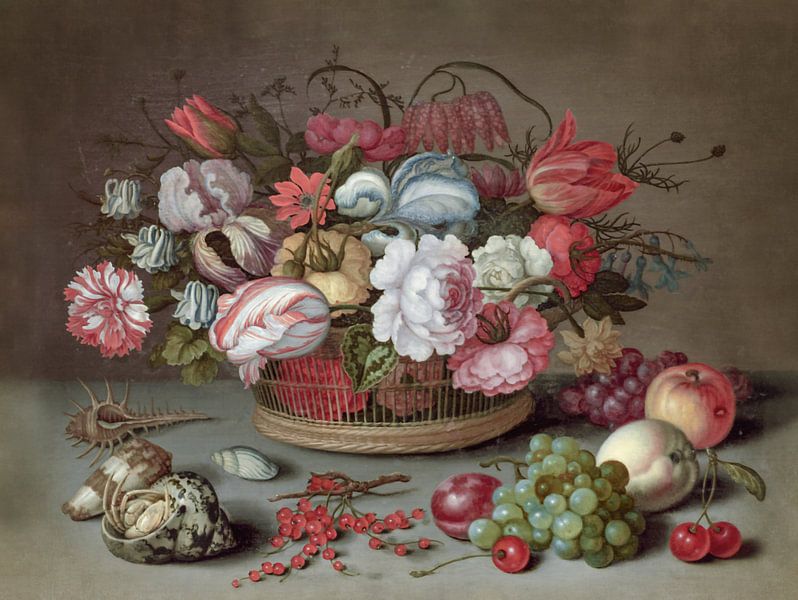 Balthasar van der Ast Basket of Flowers by Andrea Haase