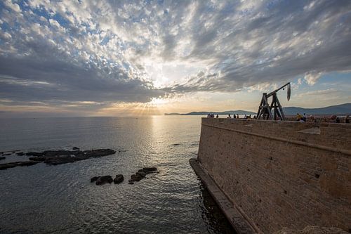 Sunset in Alghero on Sardinia