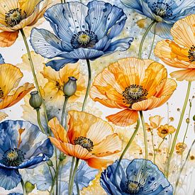 Dans van de Klaprozen – Oranje en Blauw in Harmonie van Retrotimes