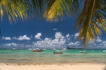 Dream beach Mauritius by Peter Schickert