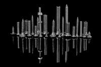 Skyline van Shanghai in zwart wit
