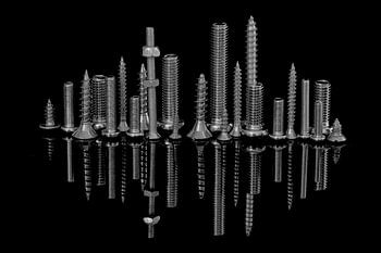 Skyline van Shanghai in zwart wit