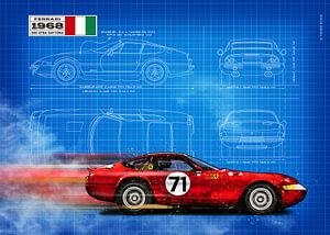 Daytona 365 GTB/4 Blueprint