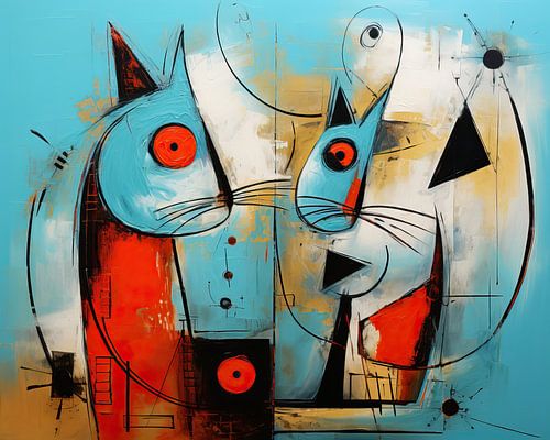 Painting Cat | Cats by Wonderful Art