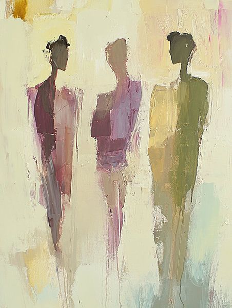 Figuren abstrakt | Abstrakte menschliche Figuren von Kunst Laune