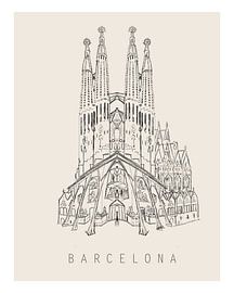 Sagrada Familia Barcelona by Stedenkunst
