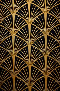 Art Deco Fächermuster