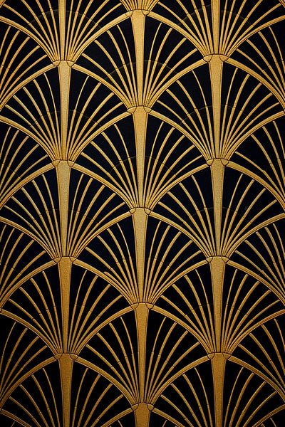 Art Deco Fächermuster von Whale & Sons