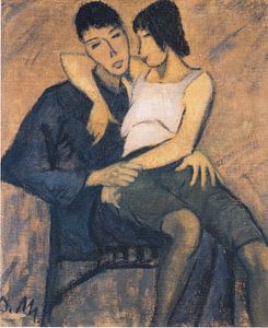 Liebespaar, Otto Mueller - ca.1914