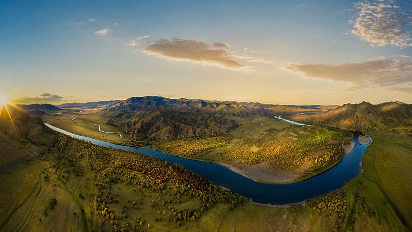 Rivière Egiin Gol en Mongolie par Dieter Meyrl