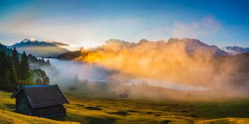 Sunrise, Geroldsee by Walter G. Allgöwer