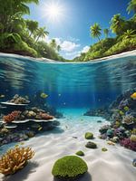 beautiful view on the beach