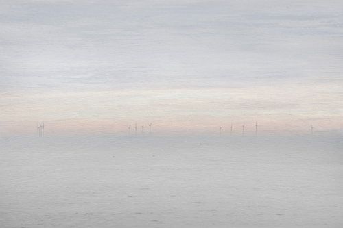 Petten-Windmolens-Kust-Zonsondergang van Marianne van der Zee