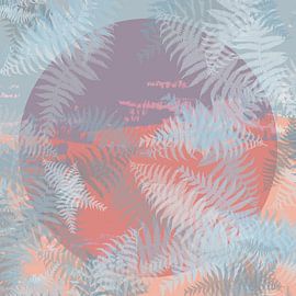 Springtime color study no. 10. Eclipse and blue ferns. by Dina Dankers