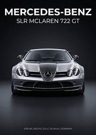 Mercedes-Benz SLR McLaren 722 GT : vue de face, photo de studio sur Cross