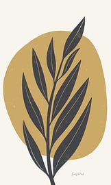 Mid Century Modern IV Gelbe Ernte, Becky Thorns von Wild Apple