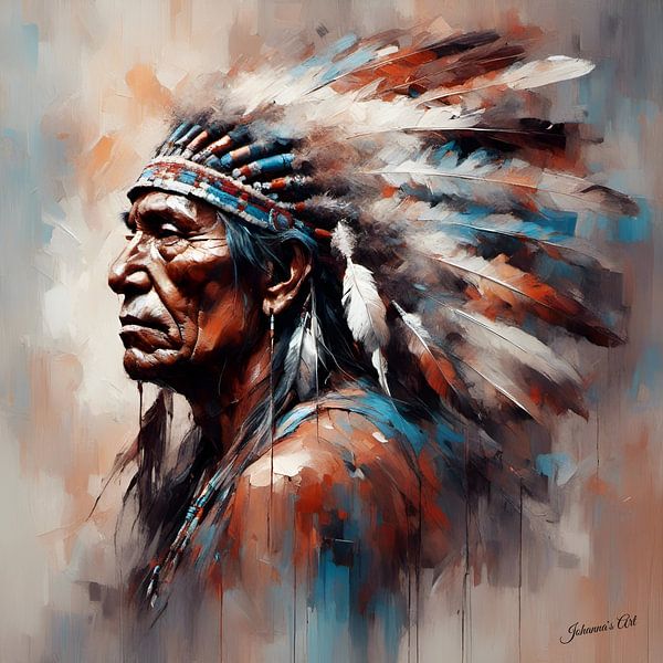 Native American Heritage 13 by Johannas Art Creations