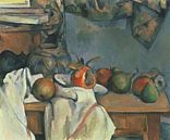 Paul Cézanne - Ginger Pot mit Granatapfel und Birnen von 1000 Schilderijen Miniaturansicht