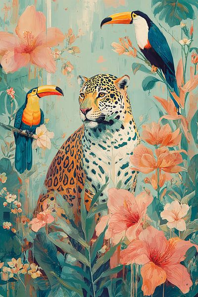 Leopard im Dschungel Nr. 4 von Studio BB