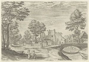 Hans Collaert (I), Blick auf die Straße zum Brüsseler Stadttor Overmolen