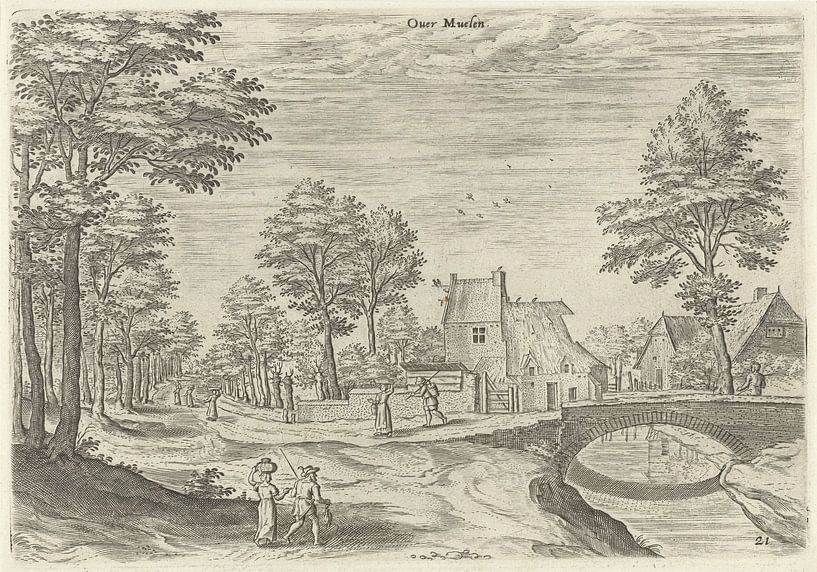 Hans Collaert (I), View of the road to the Brussels city gate Overmolen by Atelier Liesjes