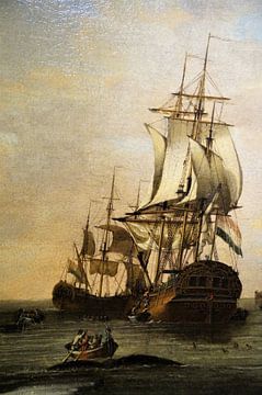 Golden Age Ship Painting by Maurits Bredius