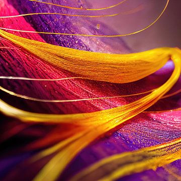 Macro Cobra Saffraanbloem van Chromatic Fusion Studio