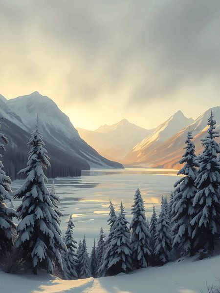 Verschneites Tal von rendy okta